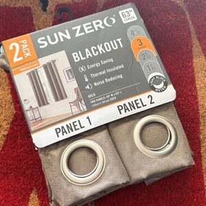 Sun Zero Blackout Curtains with Grommets
